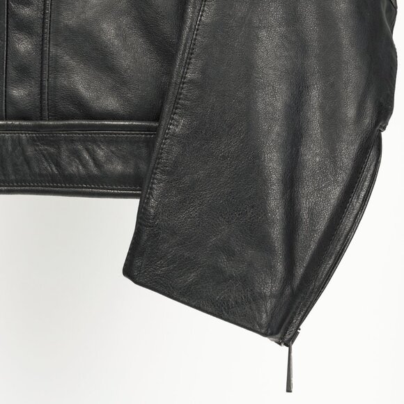 Belstaff Weybridge Black Hand Waxed Leather Quilted Moto Jacket - Picture 8 of 15